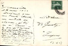 Postal Fantasia Ilustrador Mujer Sombrero Cofia Sombrero (dibujo tiene la mano)