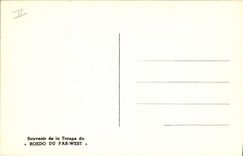 Vintage Postcard Memory of the troop of Roedo of the Wild West