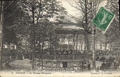 Vintage Postcard municipal Kiosk Amiens