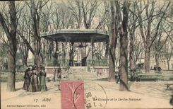 CPA Albi Le Kiosque et le jardin national 