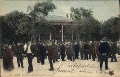 Vintage Postcard Kiosk of the new Nice gardens