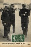 CPA Militaria Generaux De Castelnau Joffre et Pau