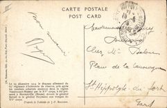 Vintage Postcard Militaria 87eme regiment of infantry of reserve Vassincourt Mussey