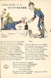 CPA Militaria Guillaume et le Kronp Reims