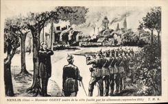 CPA Militaria Senlis Monsieur Odent maire de la ville fusille par les allemands
