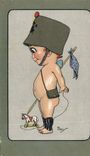 Vintage Postcard Militaria Child