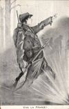 Vintage Postcard Militaria Lives France!