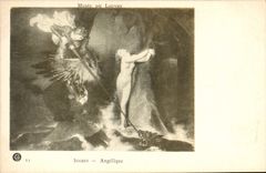 CPA Paris Musee du Louvre Ingres Angelique Dragon 