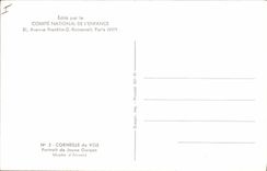 Postal Corneille de Su Retrato de joven muchacho Vagada de Amberes