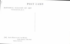 Postal San Martin and the beggar El Greco Melón Colección