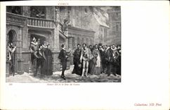 CPA Henri III et le Duc de Guise 