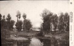 CPA Salon 1911 Mouren Lever de lune 