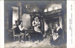 CPA Salons de Paris Leon Caille Interieur rustique 