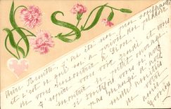 CPA Fantaisie Fleurs 