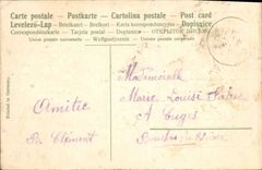 CPA Fantaisie Fleurs Fer a cheval