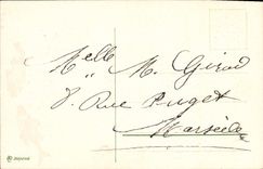 CPA Fantaisie Fleurs Poissons