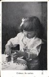 CPA Enfant Chateau de cartes Anniversaire de l'ovuerture Pharmacie Nouvelle Gallo Rue Victor Hugo Aurillac 