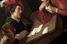 CPA Joueurs de cartes Michelangelo da Caravaggio 