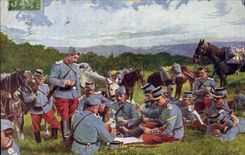 CPA Cartes a jouer Militaria 