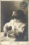 CPA Enfant Chateau de Cartes 