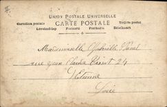 Vintage Postcard Child House of cards