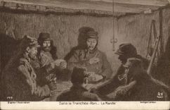 CPA Dans la tranchee La Manille Cartes Militaria 