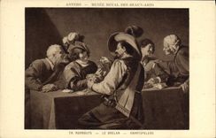 Vintage Postcard Antwerp Royal Museum of Rombouts Beautiful arts Brelan