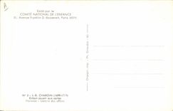 Vintage Postcard Chardin Child playing Charts
