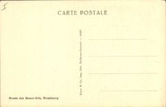 Vintage Postcard Teniers Card players