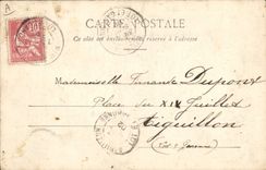 Postal Tarjetas Niños una parte de descartado en diez