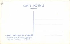 Vintage Postcard Fantasy Illustrator Children Future architects