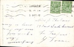 Vintage Postcard Fantasy Illustrator A gas victim