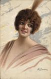 CPA Fantaisie Illustrateur Femme