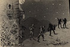 Vintage Postcard Fantasy Illustrator Troubadours