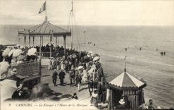 Vintage Postcard the Kiosk has the time of the music Cabourg Photographie