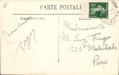 Vintage Postcard the Kiosk has the time of the music Cabourg Photographie