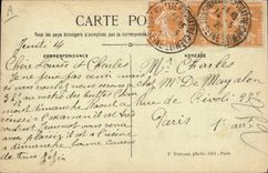 Vintage Postcard Bandstand the Aubervilliers public garden