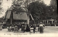 Vintage Postcard Vittel Around the Bandstand