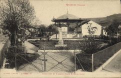 CPA Granges Monument et Kiosque Place Etienne Seitz