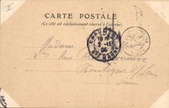 Vintage Postcard Kiosk of Boudingrin Chaumont