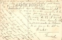 Vintage Postcard Kiosque Places Marengo Saint Etienne