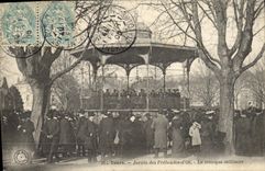 Vintage Postcard Kiosk Turns Garden of the Emoluments of Oe military music