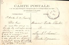 CPA Kiosque Tours Jardin des Prebendes d'Oe La musique militaire