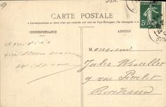 Vintage Postcard Dogs Dog Bergerac Mounet Sully in its castle of Scrubland Garden of the cloister SIGNAL