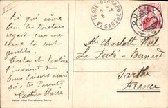 Vintage Postcard Religious Dogs and dogs of Large St Bernard Chien