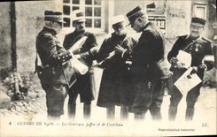 CPA Militaria Les generaux Joffre et de Castelnau 