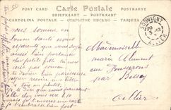 Postal Militaria Grande maniobras de zumbaba 1909 el General Tremeau recibe a los funcionarios extranjeros CUMBRE