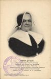 Vintage Postcard Militaria Sister Religious Julie of Saint Charles of Nancy Hospital of Gerbeviller