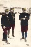 CPA Militaria Nos chefs General de Castelnau Joffre Pau 