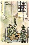 CPA Militaria Aux arrets 